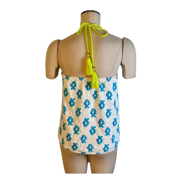 Lilly Pulitzer Womens XS Selin To The Sea Silk Halter Top - Picture 3 of 10
